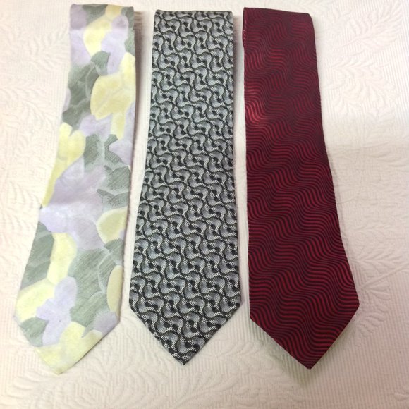 JHANE BARNES Neck Ties Lot of Three (3) - Picture 1 of 12